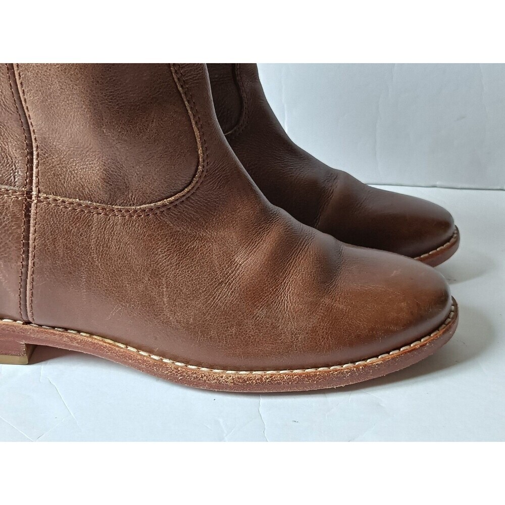 Cole Haan Grand OS ZILLIE Brown  Leather Hidden Wedge Ankle Boots Booties 8B - Picture 5 of 14